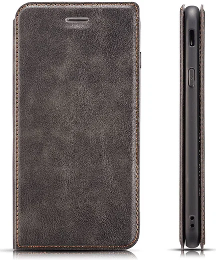 Xiaomi Mi 9T Ultra Dunne Portemonnee Hoesje Grijs afbeelding 1