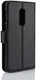 Alcatel 3 Litchi Skin Portemonnee Hoesje Zwart afbeelding 3