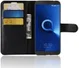 Alcatel 3 Litchi Skin Portemonnee Hoesje Zwart afbeelding 1