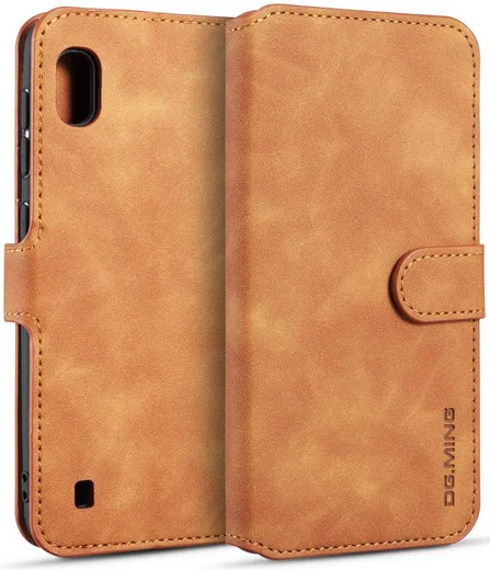 Samsung Galaxy A10 Portemonnee Hoesje Bruin afbeelding 2