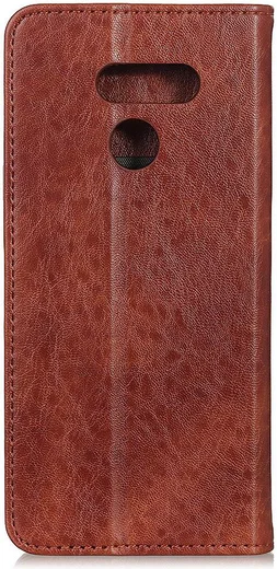LG Q60 Portemonnee Hoesje Bruin afbeelding 5