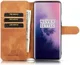 OnePlus 7 Pro Portemonnee Hoesje Bruin afbeelding 5