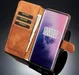 OnePlus 7 Pro Portemonnee Hoesje Bruin afbeelding 9