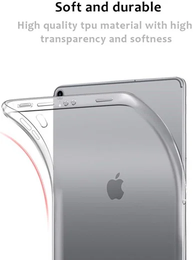 iPad Pro 11 (2018) TPU Hoesje Transparant afbeelding 4