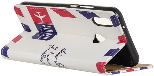 Motorola One Vision Portemonnee Hoesje met Print Enveloppe afbeelding 3