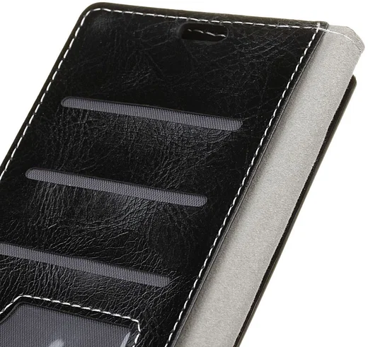 OPPO AX7 Luxe Portemonnee Hoesje Zwart afbeelding 3