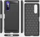 Sony Xperia 5 Geborsteld TPU Hoesje Zwart afbeelding 6