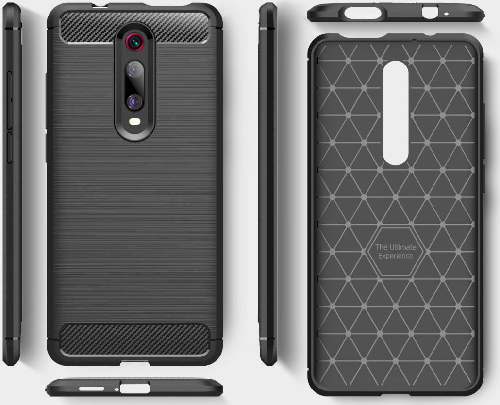 Xiaomi Mi 9T Geborsteld TPU Hoesje Rood afbeelding 5