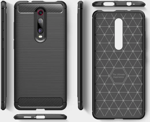 Xiaomi Mi 9T Geborsteld TPU Hoesje Rood afbeelding 5