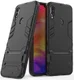 Redmi Note 7 Hoesje Hybride met Stand Zwart afbeelding 3