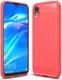 Huawei Y5 2019 Geborsteld Rood TPU Hoesje afbeelding 1