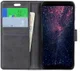 Motorola One Vision Retro Portemonnee Hoesje Zwart afbeelding 1