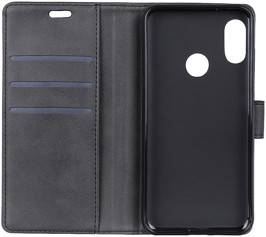 Motorola One Vision Retro Portemonnee Hoesje Zwart afbeelding 4