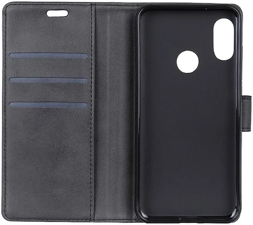Motorola One Vision Retro Portemonnee Hoesje Zwart afbeelding 4