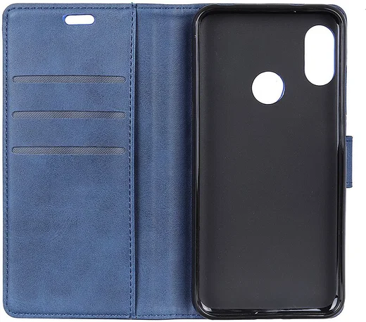 Motorola One Vision Retro Portemonnee Hoesje Blauw afbeelding 3