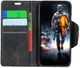 Motorola One Vision Vintage Portemonnee Hoesje Zwart afbeelding 1