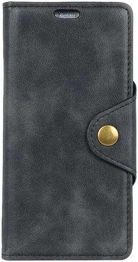 Motorola One Vision Vintage Portemonnee Hoesje Zwart afbeelding 2