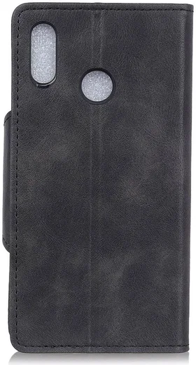Motorola One Vision Vintage Portemonnee Hoesje Zwart afbeelding 3