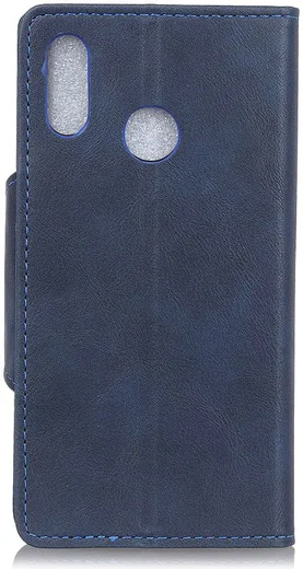 Motorola One Vision Vintage Portemonnee Hoesje Blauw afbeelding 3