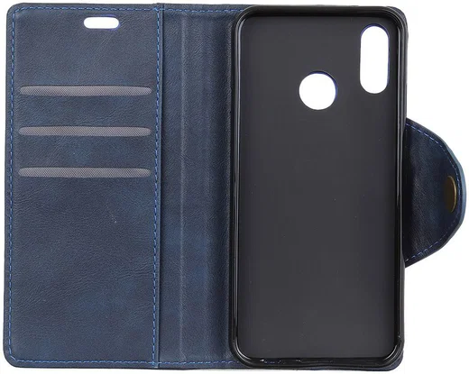 Motorola One Vision Vintage Portemonnee Hoesje Blauw afbeelding 4