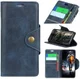 Motorola One Vision Vintage Portemonnee Hoesje Blauw afbeelding 8
