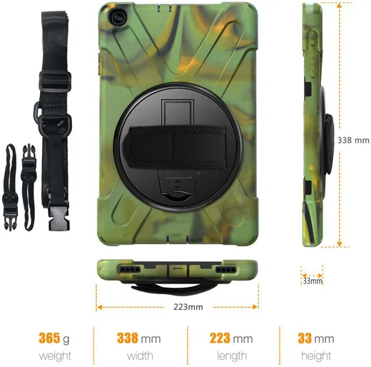 Samsung Galaxy Tab A 10.1 (2019) Hybride Kickstand Hoesje Groen afbeelding 4