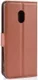 Alcatel 1C 2019 Portemonnee Hoesje Lychee Bruin afbeelding 4