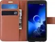 Alcatel 1C 2019 Portemonnee Hoesje Lychee Bruin afbeelding 1