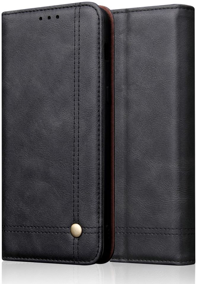 Huawei P Smart Z Portemonnee Vintage Hoesje Zwart afbeelding 1