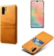 Huawei P30 Pro Back Cover met Kunstlederen Coating Bruin afbeelding 3