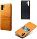 Huawei P30 Pro Back Cover met Kunstlederen Coating Bruin afbeelding 4