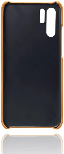 Huawei P30 Pro Back Cover met Kunstlederen Coating Bruin afbeelding 5