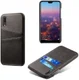 Huawei P30 Back Cover met Kunstlederen Coating Zwart afbeelding 3
