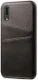 Huawei P30 Back Cover met Kunstlederen Coating Zwart afbeelding 1