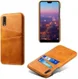 Huawei P30 Back Cover met Kunstlederen Coating Bruin afbeelding 3