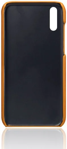 Huawei P30 Back Cover met Kunstlederen Coating Bruin afbeelding 4