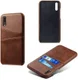 Huawei P30 Back Cover met Kunstlederen Coating Donkerbruin afbeelding 5
