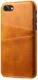 Apple iPhone SE 2020/2022 Back Cover Kunstlederen Coating Bruin afbeelding 1