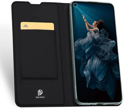 Dux Ducis Honor 20 Pro Bookcase Hoesje Zwart afbeelding 2