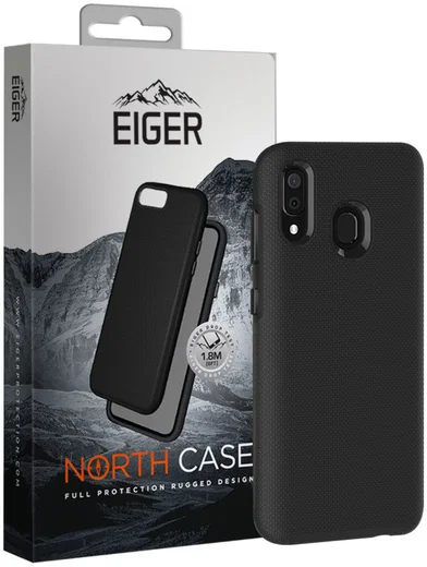 Eiger North Case Hybride Samsung Galaxy A50 Hoesje Back Cover Zwart afbeelding 1