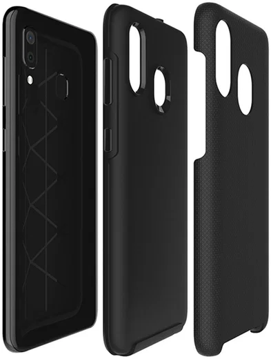 Eiger North Case Hybride Samsung Galaxy A50 Hoesje Back Cover Zwart afbeelding 2