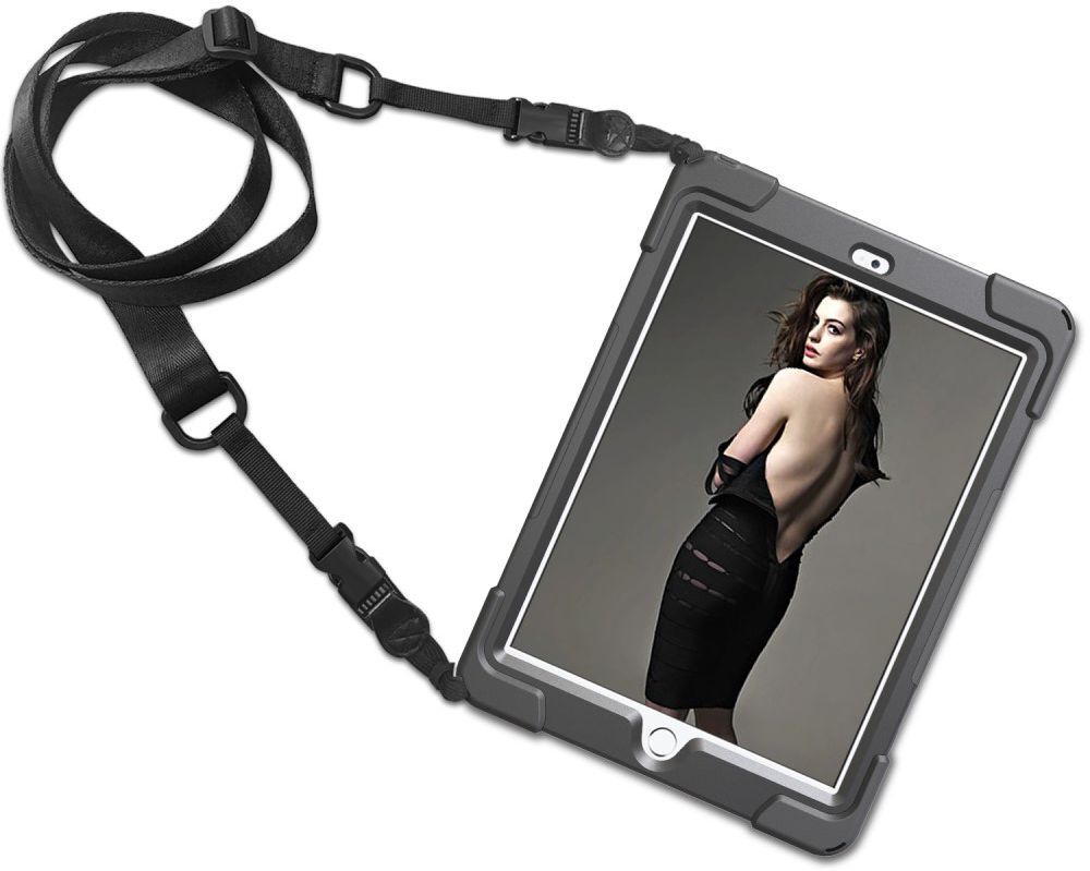 Apple iPad 2017 / 2018 / Air / Air 2 Hybride Hoes met Kickstand Zwart afbeelding 4