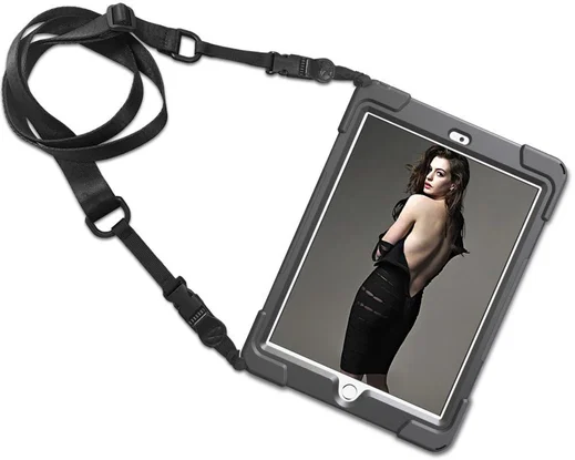 Apple iPad 2017 / 2018 / Air / Air 2 Hybride Hoes met Kickstand Zwart afbeelding 4