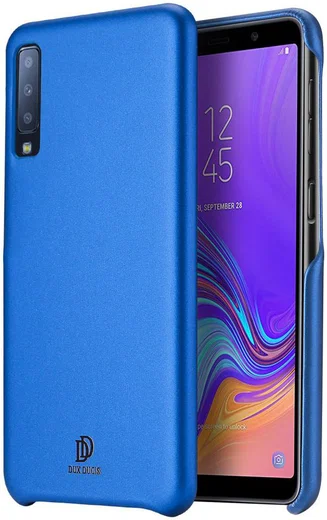 Dux Ducis Skin Lite Kunstleren Coating Hoesje Galaxy A7 (2018) Blauw afbeelding 1