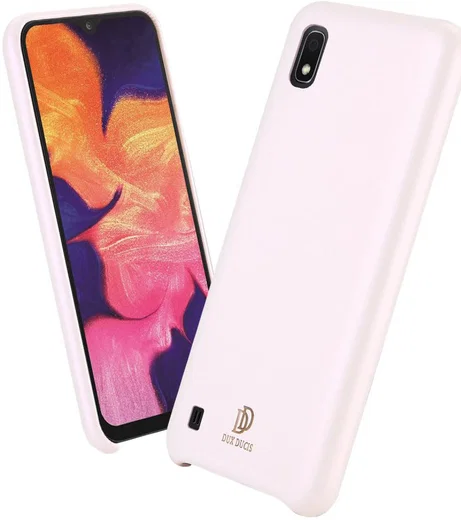Dux Ducis Skin Lite Kunstleren Coating Hoesje Galaxy A10 Roze afbeelding 2