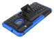 Samsung Galaxy A20e Robuust Hybride Hoesje Blauw afbeelding 7