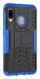 Samsung Galaxy A20e Robuust Hybride Hoesje Blauw afbeelding 8