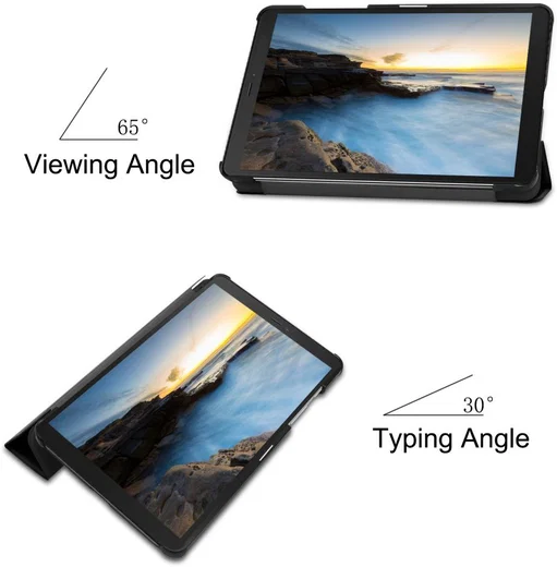Samsung Galaxy Tab A 8 (2019) Tri-Fold Front Cover Zwart afbeelding 5