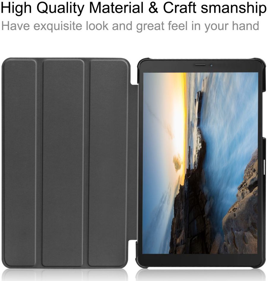 Samsung Galaxy Tab A 8 (2019) Tri-Fold Front Cover Zwart afbeelding 8