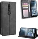 Nokia 4.2 Stijlvol Vintage Portemonnee Hoesje Zwart afbeelding 7